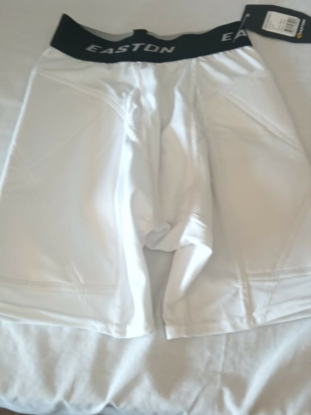 NWT Easton Slider Xtra Padded Baseball Sliding Shorts White Youth Medium YM